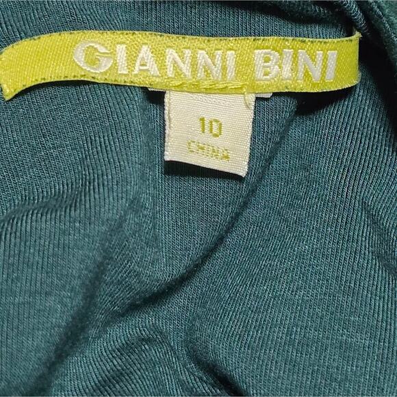Gianni Bini Chic Green Velvet Sleeveless Sheath Skater Dress Size 10 - Picture 6 of 7